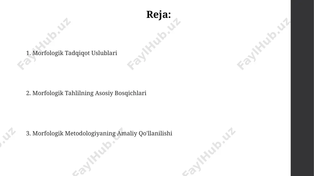 iqotlar singari, tilning grammatik tuzilishini chuqur o'rganish va 5000 dan ortiq kam qo'llaniladigan so'zlarni hujjatlashtirishga yordam beradi. toshkentdagi o'zbekiston fanlar akademiyasi 20-asrning ikkinchi yarmida morfologik tahlilga asoslangan 3 ta yirik lug'at loyihasini amalga oshirdi, bu tadqiqotlar zamonaviy til modellari uchun muhim ma'lumotlar bazasini yaratdi. morfologik tahlilning lingvistik nazariyalari generativ grammatika, noam xomskiyning nazariyasi, morfologik tuzilmalarni qoidalar va algoritmlar yordamida tavsiflashga intilib, 30 dan ortiq tillarni morfologik tahliliga ta'sir ko'rsatdi. morfologik tahlilning distributiv grammatikasi, 20-asrning o'rtalarida amerika qo'shma shtatlarida paydo bo'lgan va so'zlarning kontekstdagi pozitsiyasi orqali ularning morfologik xususiyatlarini aniqlashga asoslangan lingvistik yondashuvdir. moskva lingvistika maktabining morfologik tadqiqotlari, 1960-yillarda boshlangan bo'lib, kompyuter lingvistikasi va matematik modellashtirish usullarini faol qo'llagan holda, so'z shakllarining katta hajmdagi korpuslarni tahlil qilishga qaratilgan. ildiz va qo'shimchalarni ajratish usullari samarqanddagi tadqiqotlar shuni ko'rsatdiki, morfologik tahlil natijalarida 5% gacha xatolik bo'lishi mumkin, bu xatolar asosan so'z shakllarining murakkab tuzilishi bilan bog'liq. toshkent davlat universiteti o'quv qo'llanmalarida ildiz va …
