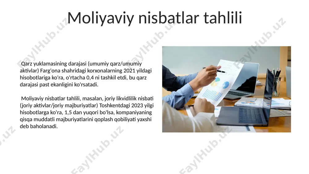 korxona moliaviy xolatini reyting baxolash - Page 5