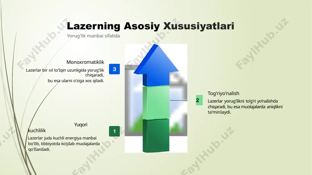 azerli jarrohlik onkologiya va ortopediya kabi ko'piab sohalarda qo'llaniiadi. qayta tiklash jarayonining qisqarishi jarayonning qisqarishi bemorlarni tezda normal hayotga qaytaradi. infektsiya xavfini kamaytirish lazerli jarrohlikda kamroq ochiq jarrohlik zarur bo'igani sababli infektsiya xavfi kamayadi. lazerli dermatologiya amaliyotlari terni yangilash va rangini yaxshilash lazer yordamida terini yangilash va rangini yaxshilash jarayonlari teri ko'rinishini yaxshilaydi. lazerli epilyatsiya lazerli epilyatsiya sochlarni teri ustidan oii̇b tashlashda samarali va uzoq muddatli nati̇jalar beradi. samaradorlik va xavfsizlik lazerlar teri muammolarini davolashda yuqori samaradorligi va xavfsizligi bilan tanilgan. asosiy davolashlar va afzalliklar akne va teri muammolarini davolash lazerli dermatologiya akne, ko'z qovoqlari va terining yoshga bog'iiq o'zgarishiarini samarali̇ davolashda qo'iianiiadi. lazer yordamida kariesni davolash lazer yordamida kariesni tez va og'riqsiz davolash mumkin, bu esa bemorlar uchun qulaylik yaratadi. tishlarning oqartirilishi lazer texnologiyalari yordamida tishlarni samarali va xavfsiz ravishda oqartirish mumkin, natijada ularning ko'rinishi yaxshilanadi. tishlarni kesish va shakllantirish lazer yordamida tishlarni aniq va nozik kesish va shakllantirish …