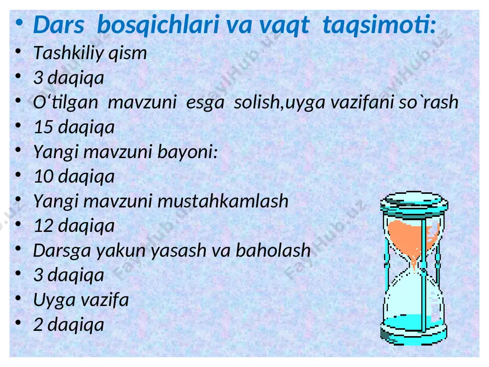 bu suyuqlanmadagi natriy ionlari katodga tortiladi va elektron qabul qilib, erkin holda ajraladi; xlor ionlari anodga tortiladi va elektron berib erkin xlor gazi holida ajralib chiqadi. na+ + ē → na°; 2cl- – 2ē → cl2°; cl- + cl- → cl2 . sanoatda natriy va kaliy ularning suyuqlantirilgan tuzlarini elektroliz qilib olinadi. 2nacl = 2na + cl2 * fizik xossalari. natriyning zichligi -0,97g/sm3 , suyuqlanish harorat 97,8°c,qaynas harorati-882,9 °c. kaliyning zichligi-0,86g/sm3 , suyuqlanish harorati-63,6°c, qaynash harorati-760°c. natriy va kaliy yumshoq, kumushrang metallar. tipik metallar kabi natriy va kaliy yuqori elektr va issiqlik o‘tkazuvchanlikka, metall yaltiroqligiga, plastiklikka ega. natriy va kaliy ionlari alangani o‘ziga xos rangga bo‘yaydi: natriy — sariq rangga, kaliy — och binafsha rangga kiritadi. bu xususiyatdan ularning birikmalarini aniqlashda foydalaniladi. . metall ioni alangani bo’yashi li+ rb+ na+ cs+ к+ cs+ - binafsha ko’ li+ - karmin qizil k+ - och binafsha na+ - sariq rb + - …