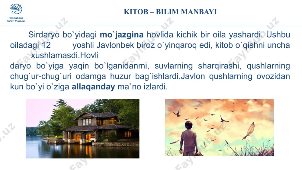 matn va lug`at ustida ishlash - Page 4