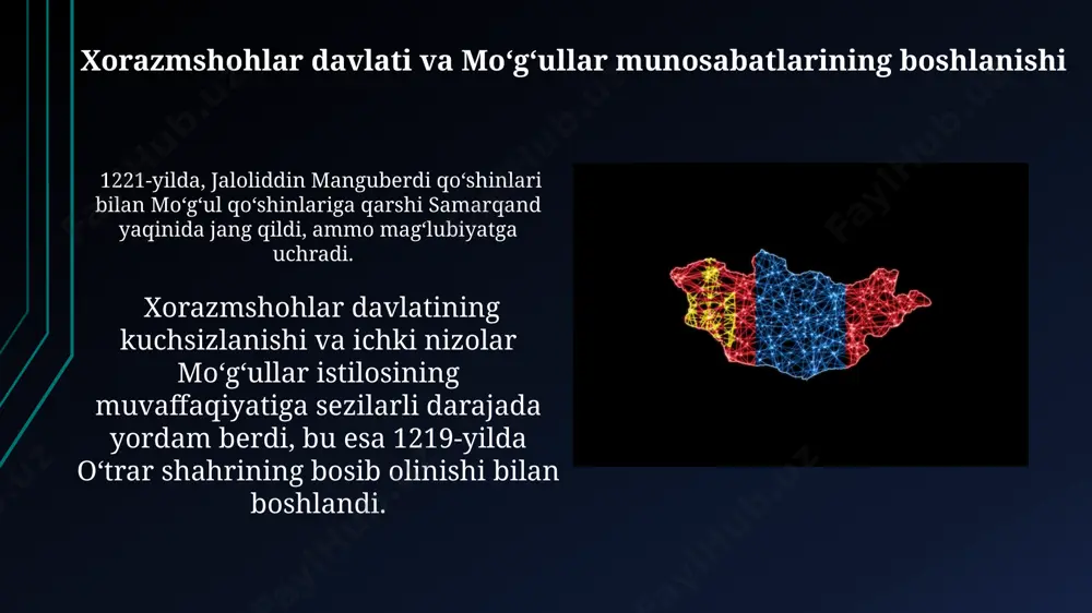 xorazmshohlar va mo'g"ullar o'rtasidagi munosabatlar - Page 5