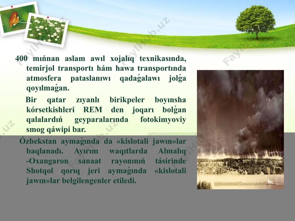 atmosferanı pataslandırıwshı derekler - Page 5