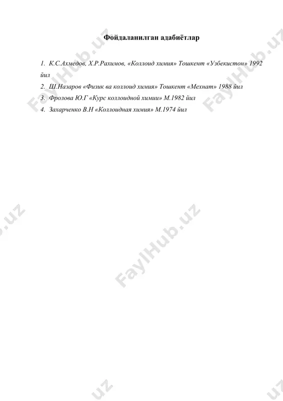 коллоид золларнинг олиниш усуллари - Page 5