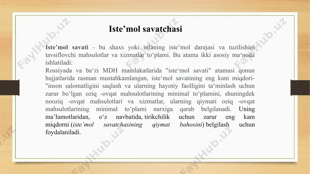iste’mol byudjeti: tushunchasi va ahamiyati - Page 5
