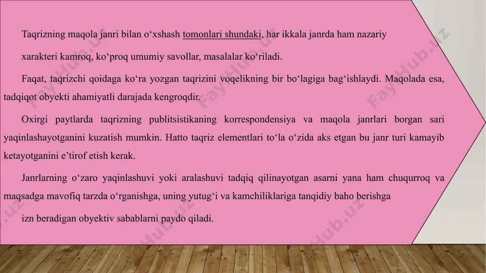 taqriz va uning turlari. taqrizning tuzilishi - Page 5