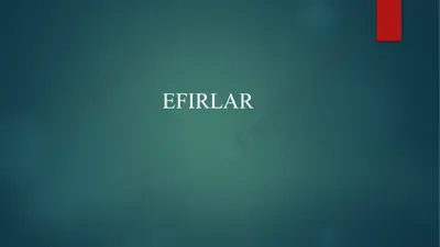 oddiy efirlar — PPTX