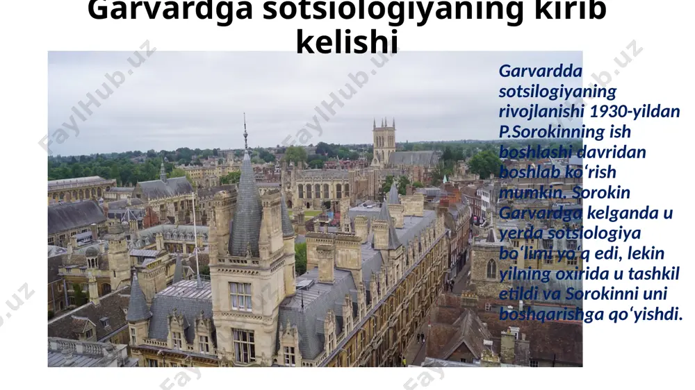 garvard universitetida sotsiologiya fanining rivojlanishi - Page 4