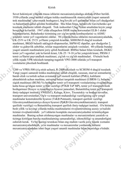 trekka mashinasozlik stantsiyalari — DOCX