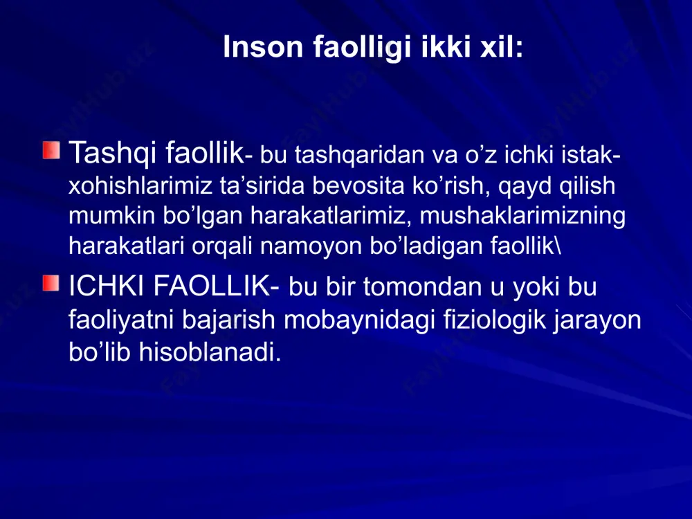 shaxsning faolligi. faoliyat turlari - Page 4
