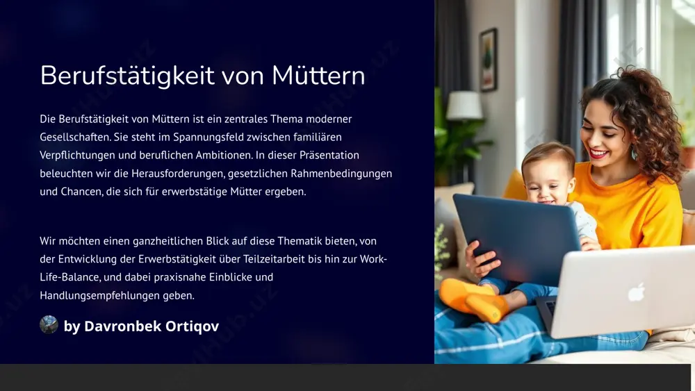 zung durch arbeitgeber betriebliche kinderbetreuung und familienfreundliche unternehmenskultur fördern zufriedenheit. herausforderungen des alltags zeitliche engpässe und stress durch doppelbelastung erfordern nachhaltige lösungen. 6 teilzeitarbeit – fluch oder segen? vorteile mehr zeit für familie und freizeit reduzierung von stress erhaltung der beruflichen identität nachteile geringeres einkommen weniger aufstiegschancen teilweise soziale isolation 7 berufliche perspektiven und karriereentwicklung 1 weiterbildung gezielte qualifizierungen eröffnen aufstiegschancen trotz familienpflichten. 2 netzwerkbildung name-lebe kontakte unterstützen beim beruflichen wiedereinstieg und karriereaufbau. 3 förderprogramme vielfältige unterstützung seitens unternehmen und öffentlicher hand fördern mütter im job. 8 kinderbetreuung – infrastruktur und angebote kitas und horte qualifizierte einrichtungen bieten betreuung während der arbeitszeit und fördern soziale entwicklung. flexible öffnungszeiten shiftarbeit und verlängerte betreuungszeiten ermöglichen besseren arbeitsalltag. finanzielle unterstützung öffentliche zuschüsse erleichtern zugang zu hochwertiger kinderbetreuung. 9 psychosoziale aspekte und work-life-balance stressmanagement techniken wie achtsamkeit helfen müttern, den druck von doppelbelastungen zu reduzieren. 1 soziale unterstützung netzwerke und familienhilfe stärken die emotionale …