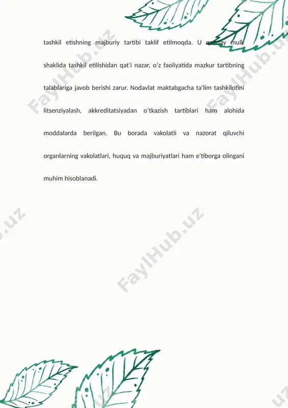 davlat maktabgacha ta'lim tashkilotini tashkil etish - Page 4