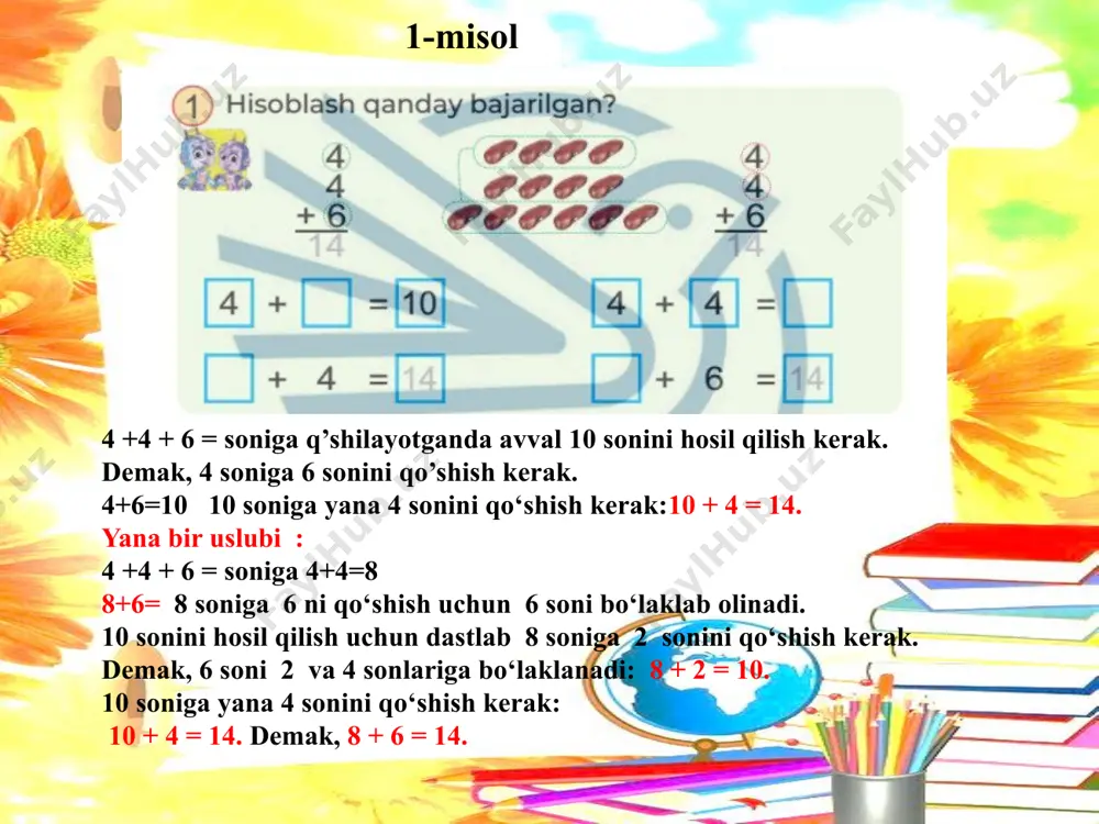 sonlarni o‘nlikdan o‘tib qo‘shish dars ishlanmasi - Page 3