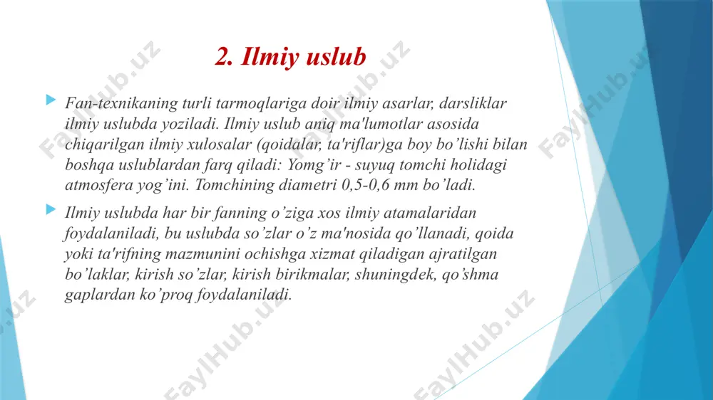 ma’lum bir xalqning so‘zlashuv tilidir. adabiy til esa ma’lum bir til qoidalari asosida tuzilgan, ishlangan, sayqal berilgan tildir. umumxalq tili kengroq hajmda bo‘lib, u sheva va lahjalar, kasb-hunarga oid so‘zlar, atamalar, jargonlar, ma’lum toifa (biror ijtimoiy guruh) ga oid so‘zlarni ham o‘z ichiga oladi. bu xil tilda nutq erkin bo‘lib, til qoidalariga asoslanilmaydi. so‘zlashuv uslubida hamda badiiy uslubda fonetik vositalardan ko‘proq foydalaniladi. fonetik vositalar deganda ba’zi nutq tovushlari, urg‘u, ohang va ularning nutqiy ta’sirchanligi tushuniladi. amaliy mashq. berilgan gaplarni o‘qing. so‘zlashuv uslubiga xos bo‘lgan so‘z va iboralarni aniqlang. 1. - hoy chiptachi, ma, bitta chipta ber! - dedi qumri xola. 2. avtobus oqqo‘rg‘onga boradimi? - deb so‘radi otaxon. 3. - bizziyam apketing, - dedi qo‘l siltab mehri. 4. salima: «yu-u-r!» - deb bolasining qo‘lidan ushlab avtobusga chiqardi. 5. obbo! hamma ishni do‘ndiribsiz-da. 6. mazza qilib ariqda cho‘mildik. 7. anvar aka hammani to‘yga chaqirdi. 8. «oldingi gaplarni unut», - dedi dilbar …