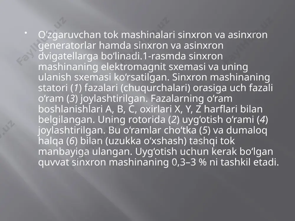 o‘zgaruvchan tok mashinalari - Page 5