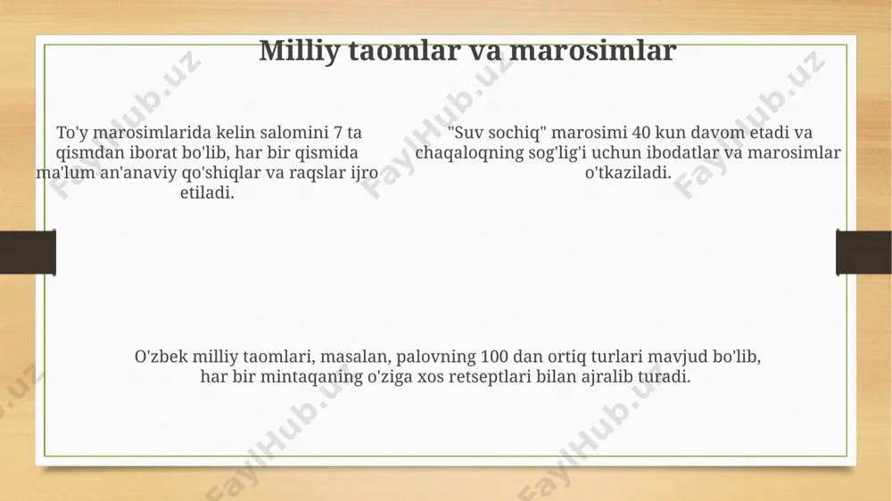 o'zbek ma'daniy me'rosi va qadiyatlari - Page 5