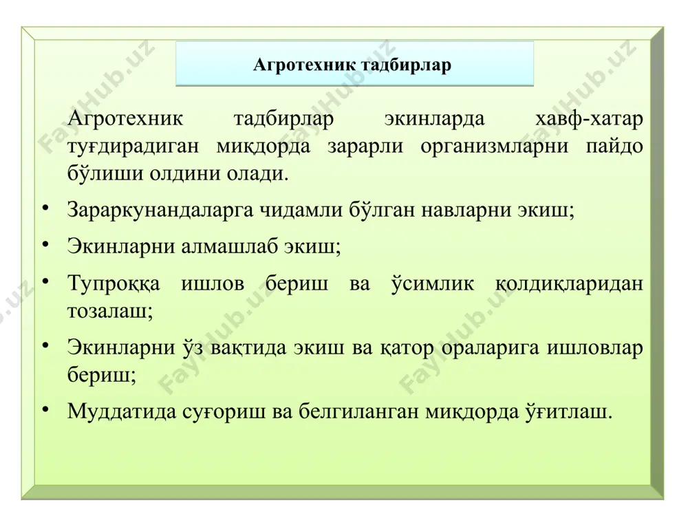 zararli organizmlarga qarshi kurash usullari - Page 5