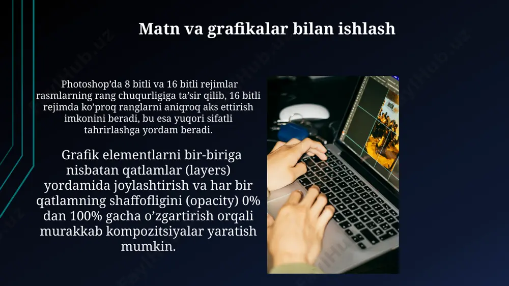 adobe photoshop dasturi va ishlash prinsipi - Page 4