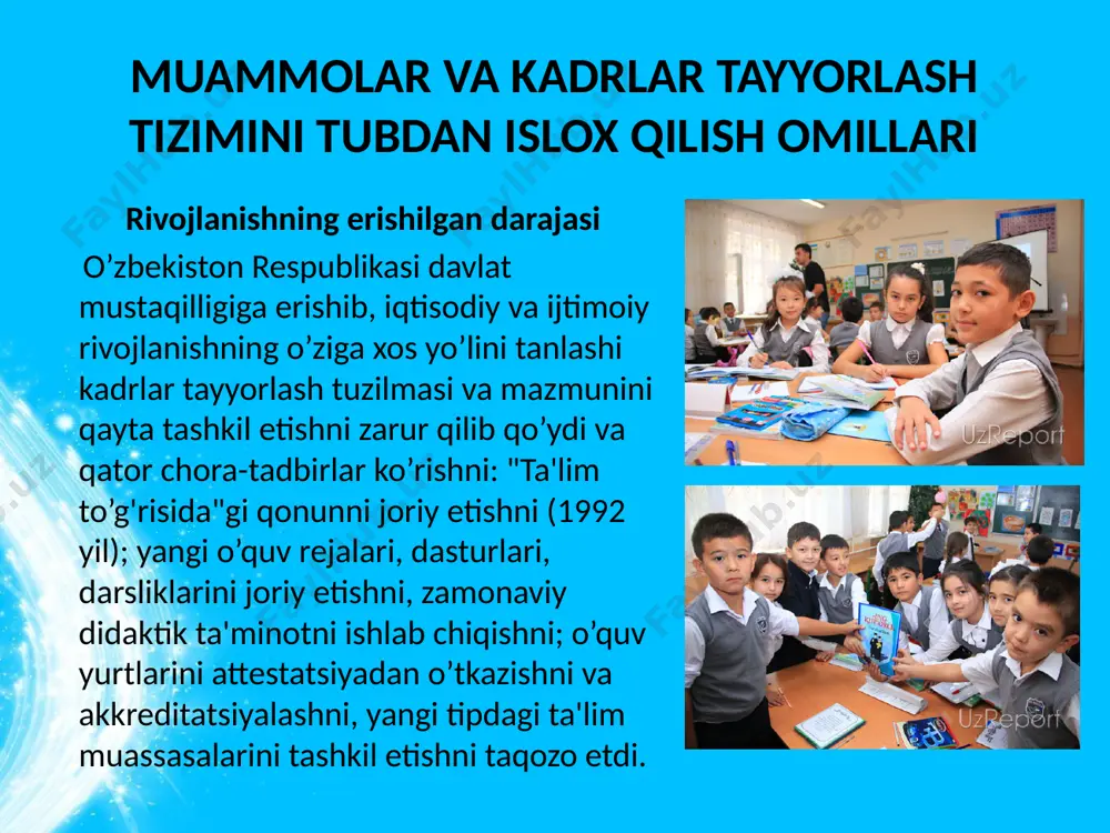 o’zbekiston respublikasining “kadrlar tayyorlash milliy dasturi” yangi tahriri - Page 4