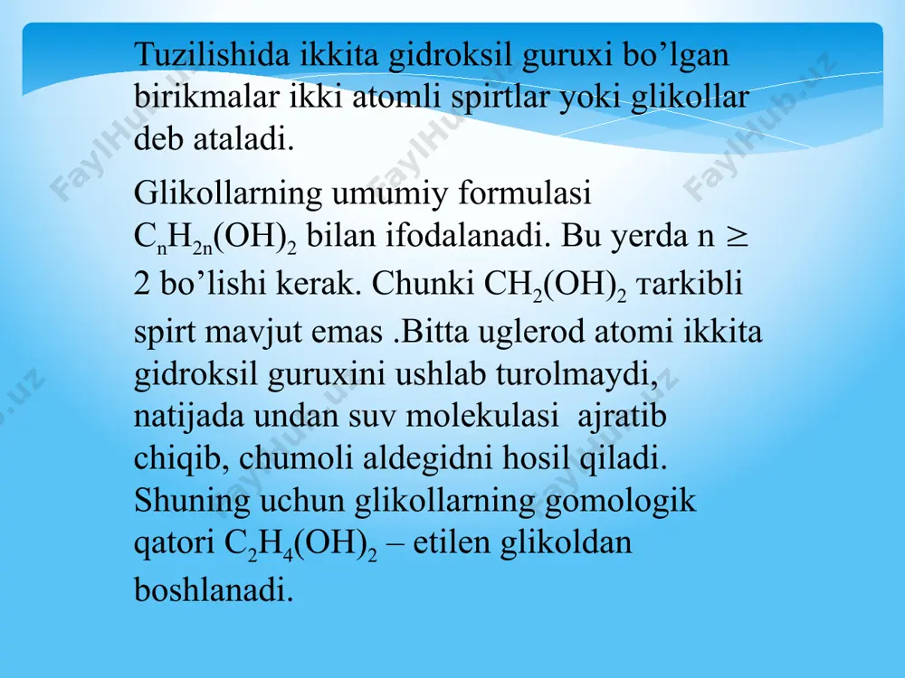 beradi kumarinlar, furokumarinlar va tarkibida bu guruh birikmalari bo’lgan o’simliklardan olingan preparatlar antiokogulyant (qon ivishiga qarshi), spazmolitik (muskullarning ixtiyorsiz qisqarishi va tarang tortishishiga qarshi), yurak qon tomirinikengaytirish-vitamin p(masalan eskulin), xavfli o’malarga qarshi va boshqa tasirlarga ega. shuning uchun bu preparatlar tromboz ( qon tomirlarda qonning ivib qolishi), spazm, rak (operatsiya qilish mummkin bo’lmagan bazi turlarida) va boshqa kasalliklarni davolashda qo’llaniladi. аskоrbin kislоtа (vitаmin c) rаngsiz, suvdа yaхshi, spirtdа yomоnrоk eriydigаn kristаll mоddа. askorbin kislotasi ko`p miqdorda buyrak usti bezi, jigar va o`pkada joylashgan. biologik funktsiyasi: askornim kislota quyidagi jarayonlarda ishtirok etadi: 1) triptofanni gidroksillanishi (serotonin biosintezi 2) 3,4-digidroksifeniletilamindan noradrenalin hosil bo`lishi; 3) p-gidroksifenilpiruvatni gomogentizin kislotasigacha gidroksillanishi; 4)buyrak usti bezining po`stloq qismida gormonlar biosintezida steroidlarni gidroksillanishi; 5)karnitin biosintezida beta-butirobetainni gidroksillanishi; 6)ichakdan temirni so'rilishida fe3+ ni fe2+ ga aylanishi; 7)temirni transferrindan ajralishi va to`qimalarga o'tishi; 8)folat kislotani koferment shakliga o'tishi; 9)kollagen sintezida prolin va lizin qoldiqlarini gidroksillanishi. avitammozida: kollagen sintezining buzilishi natijasida …