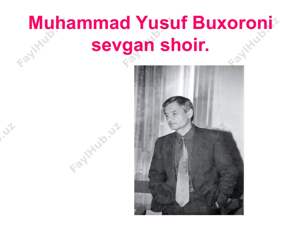 "muhammad yusuf buxoroni sevgan shoir" - Page 3