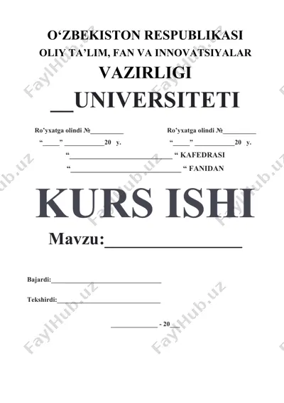 "openshop" internet-do'koni web-sayti loyihalash — DOCX