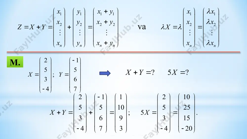 ingiz uchun raxmat image2.wmf image3.wmf oleobject1.bin oleobject2.bin image4.wmf image5.wmf image6.wmf image7.wmf image8.wmf oleobject7.bin oleobject3.bin oleobject4.bin oleobject5.bin oleobject6.bin image9.wmf image10.wmf image11.wmf image12.wmf image13.wmf image14.wmf image15.wmf image16.wmf oleobject12.bin oleobject13.bin oleobject14.bin oleobject15.bin oleobject8.bin oleobject9.bin oleobject10.bin oleobject11.bin image17.wmf image18.wmf oleobject16.bin oleobject17.bin image19.wmf image20.wmf image21.wmf oleobject18.bin oleobject19.bin oleobject20.bin image22.wmf image23.wmf image24.wmf image25.wmf oleobject21.bin oleobject22.bin oleobject23.bin oleobject24.bin image26.wmf image27.wmf image28.wmf image29.wmf image30.wmf oleobject29.bin oleobject25.bin oleobject26.bin oleobject27.bin oleobject28.bin image31.wmf image32.wmf image33.wmf image34.wmf oleobject30.bin oleobject31.bin oleobject32.bin oleobject33.bin image35.wmf image36.wmf image37.wmf oleobject34.bin oleobject35.bin oleobject36.bin image38.wmf image47.wmf image48.wmf image39.wmf image40.wmf image41.wmf image42.wmf image43.wmf image44.wmf image45.wmf image46.wmf oleobject41.bin oleobject42.bin oleobject43.bin oleobject44.bin oleobject45.bin oleobject46.bin oleobject47.bin oleobject37.bin oleobject38.bin oleobject39.bin oleobject40.bin image49.wmf image50.wmf oleobject48.bin oleobject49.bin image51.wmf oleobject50.bin image52.wmf image53.wmf image54.wmf oleobject51.bin oleobject52.bin oleobject53.bin image55.wmf image56.wmf oleobject54.bin oleobject55.bin image57.wmf image58.wmf image59.wmf image60.wmf oleobject56.bin oleobject57.bin oleobject58.bin oleobject59.bin image61.wmf oleobject60.bin image62.jpeg image1.jpeg 1 2 n x x x x æö ç÷ ç÷ = ç÷ ç÷ èø m 12 (,,...,) n aaaa = r 1111 2222 nnnn xyxy …