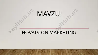 inovatsion marketing — PPTX
