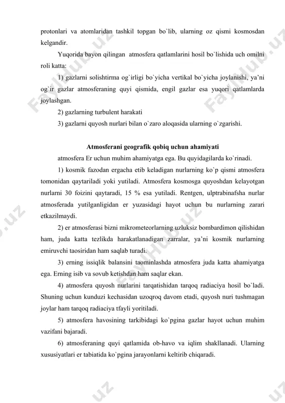atmosfera va uning geografik qobiq uchun ahamiyati - Page 4
