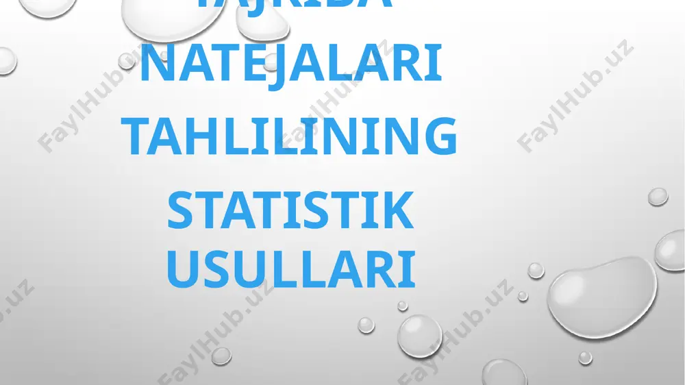 n matematik statistika s. fanining alogʻida boʻlimini tashkil etadi. matematik s. statistik tadqiqotlarda statistik maʼlumotlarni toʻplash, ularni tizimga solish, ishlash hamda ulardan ilmiy va amaliy xulosalar chiqarish usullarini oʻrganadi. toshkent iqtisodiyot universitetida s. boʻyicha oliy maʼlumotli mutaxassislar tayyorlanadi;2) jamiyat hayotidagi hodisalar va jarayonlar toʻgʻrisida yalpi axborotlarni yigʻish, qayta ishlash, tahlil va eʼlon qilish bilan bogʻliq amaliy faoliyat sohasi. milliy, mintakdviy xalqaro s.ga boʻlinadi. xalqaro s. ijtimoiyiktisodiy koʻrsatkichlarning xalqaro qiyosiyligini taʼminlashga asoslangan holda turli mamlakatlarning ijtimoiy iqtisodiy taraqqiyoti darajasi, tuzilmasi va tendensiyalarini oʻrganadi. xalqaro s.da bmt ning ixtisoslashgan statistika xizmatlari yetakchi rol oʻynaydi. milliy (umumdavlat) miqyosida statistik maʼlumotlarni yigʻish, qayta ishlash va tahlil qilish yagona tamoyillar asosida, yagona dastur va uslubiyat boʻyicha davlat statistika organlari rahbarligida amalga oshiriladi. chastota detektorlarida (fd) fm tebranishi amplitudali, fazali yoki impulsli modulyatsiyalangan tebranishga aylanadi, so’ngra amplituda, faza yoki tepalik detektorlari qo’llaniladi. bunday holda, modulyatsiya qiluvchi funktsiyani buzmasdan takrorlash uchun detektor xarakteristikasi signalning lahzali chastotasidagi o’zgarishlar …