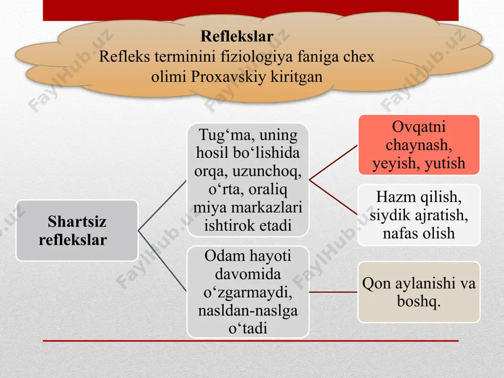 boyligi uning sog’ligiga, ota-onasi va tarbiyachilarning madaniyatiga, ular olib boradigan tarbiyaviy ishlar mazmuniga bog’liq. maktab yoshigacha va boshlang’ich sinflarda hosil bo’lgan shartli reflekslar, o’rgangan so’zlar miya hujayralarida mustahkam iz qoldiribuzoq yillar saqlanadi. nutqning haydo bo‘lishi va rivojlanishi uchun uning markaziy nerv tizimining nuzilishi va funksiyasi normal rivojlangan bo‘lishi zarur bolalarda nutqning shakllanishi: boalarda nutqning shakllanishi uchun avvalombor uning eshitish organlari va bosh miya yarimsharlaridagi eshitish markazi (chakka sohasi) hamda gapirish markazi so’lom bo’lishi lozim. bu markazlarning birida nuqsonlar bo’lsa nutq shakllanishida muammolar paydo bo’ladi. odamninh nutqi tarbiya, o’qish, bilim olish jarayonida rivojlanadi. nutqning rivojlanishiga quyuidagi omillar ta’sir ko’rsatadi: ovoz chiqarib o’qish; she’r aytish; qo’shiq kuylash; badiiy kitob o’qish kabilar katta ta’sir ko’rsatadi. markaziy nerv sistemasining kasalliklari meningit - bosh va orqa miyani ustidan o’rab turgan pardalarning yallig’lanishi. bu kasallikni ko’pincha meningokok deb ataluvchi mikroblar qo’zg’atadi. bundan tashqari gripp, o’rta quloqning yiringli yallig’lanishi, o’pka sili kasalliklari tufayli ham sodir bo’lishi mumkin. …