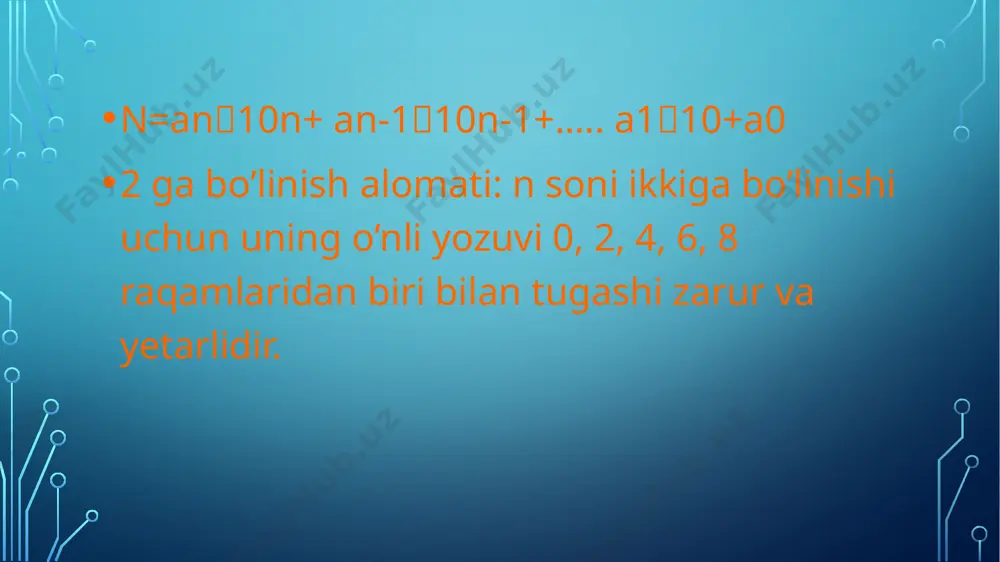hisoblashning qulay usullari. bo’linish alomatlari - Page 4
