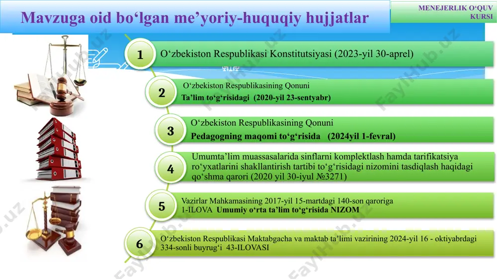 y qilish bo‘yicha reja tuzish onlayn ta’lim platformalari va resurslarini yaratish. o‘quv jarayonining monitoring tizimini ishga tushirish mavzu yuzasidan chora-tadbir rejasi menejerlik o‘quv kursi t/r muammo muammoning yechimini amalga oshirish mexanizmi mas‘ullar muddati kutilayotgan natija 2 o‘quv ishlari bo‘yicha direktor o‘rinbosarlari faoliyati samaradorligini elektron ta’lim platformalar orqali shaffof va xolis baholash tizimini yo‘lga qo‘yish(kpi tizimi kabi) maktab kuzatuv kengashi va ishchi guruh tomonidan o‘quv ishlari bo‘yicha direktor faoliyati samaradorligi maxsus ko‘rsatkichlar asosida baholash. baholashni amalga oshirish uchun baholash komissiyasini tuzish baholash komissiyasi direktor o‘rinbosari faoliyatini 100 ballik mezon asosida baholaydi maktab kuzatuv kengashi maktab ishchi guruhi o‘quv yili yakunida o‘quv ishlari bo‘yicha direktor o‘rinbosarlari faoliyati samaradorligini shaffof va xolis baholash tizimini yo‘lga qo‘yish orqali kelgusida amalga oshiriladigan asosiy chora tadbirlar belgilanib olinadi t/r muammo muammoning amalga oshirish mexanizmi mas‘ullar muddati kutilayotgan natija 3 o‘quv ishlari bo‘yicha direktor o‘rinbosarlari ish faoliyatida vujudga keladigan ruhiy bosim, stress va depressiyalar, ularning faoliyat samaradorligiga …