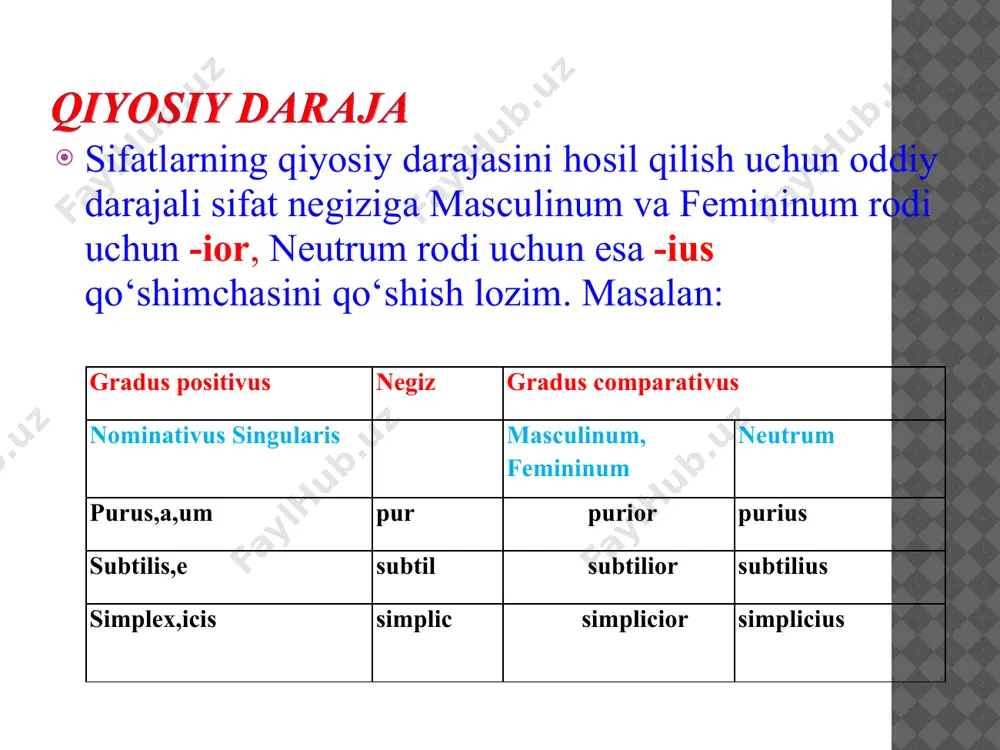 sifat darajalari. qiyosiy daraja - Page 3