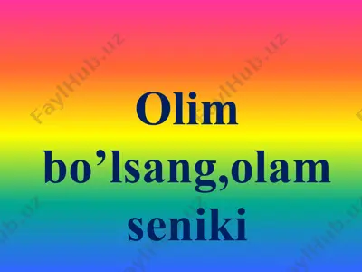 o'yin qoidasi — PPTX