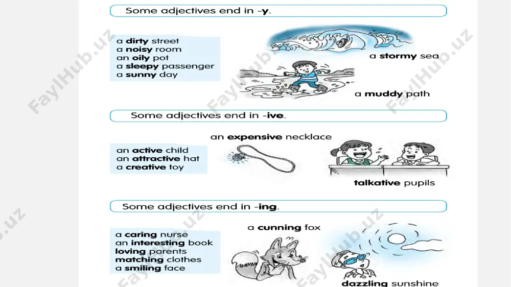 the adjectives and their classifications - Page 4
