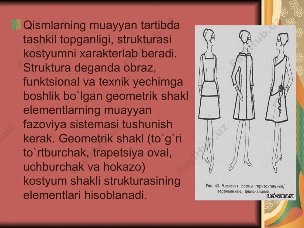 kostyum hajmiy-fazoviy strukturasining asosiy хususiyatlari - Page 5