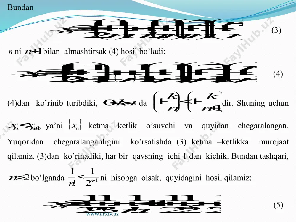 ikkinchi ajoyib limit va e soni - Page 3