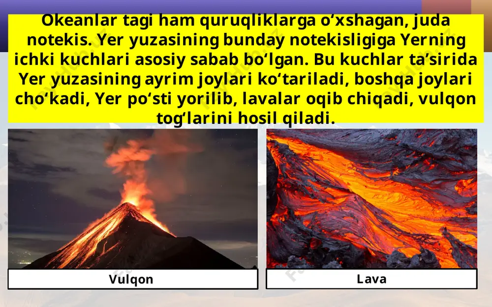 yer yuzasi relyefining asosiy shakllari 5 -sinf - Page 3