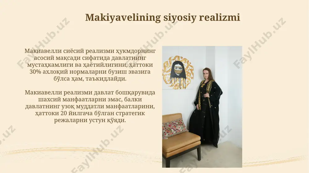 makiavellining "xukmdor" asari bo'yicha taqdimot tayyorlash - Page 5