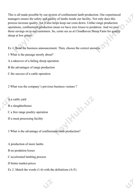 sheep industry lesson 5 - Page 5
