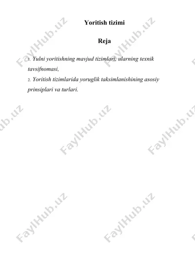 yoritish tizimi 2 — DOC