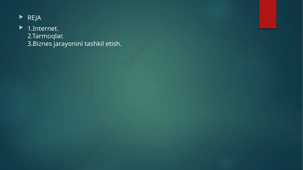 internet tarmoq va biznes jarayonlarni tashkil etish - Page 4