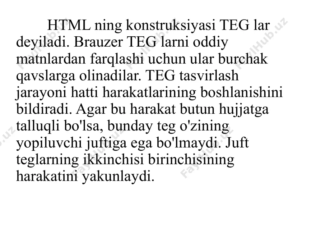 html hujjatining tuzilishi - Page 3