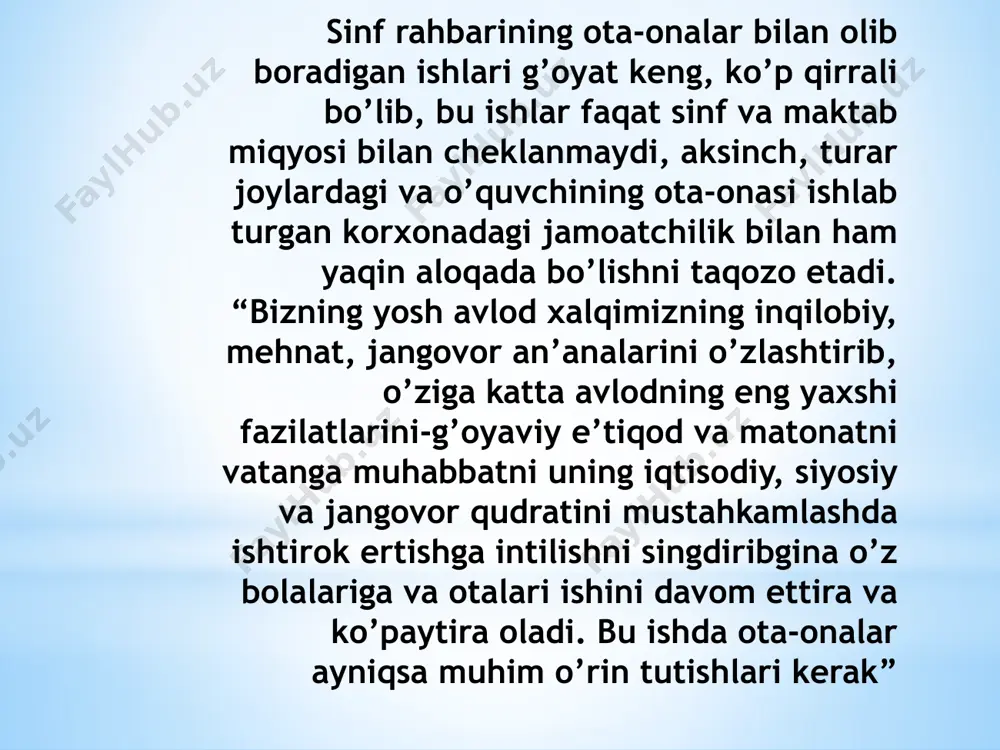 sinf rahbarining ota-onalar bilan ishlashning metodlari - Page 3