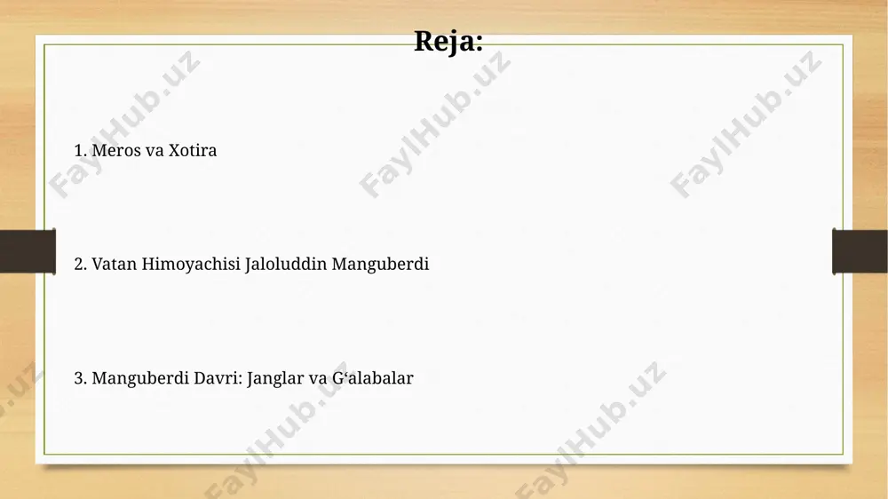 221-yilda xorazmshohlar davlati qulashi arafasida turli xalqlar, jumladan, qipchoqlar va turkmanlar bilan siyosiy ittifoqlar tuzishga harakat qildi, ammo bu ittifoqlar qisqa muddatli bo'ldi. afganiston va hindistondagi qarshilik jaloluddin manguberdi hindistonda 1221-yilda, dehli sultoni iltutmishga qarshi muhim janglarda qatnashgan, taxminan 20 000 kishilik qo'shin bilan strategik ahamiyatga ega hududlarni himoya qilgan. 1220-yillarning oxirida afg'oniston va hindistondagi strategik manevrlar natijasida manguberdi o'zining chegara qo'shinlarini samarali boshqarganligi va taxminan 100 000 ga yaqin askarini muvaffaqiyatli qo'mondonlik qilganligi tarixiy manbalarda qayd etilgan. mo'g'ullar bilan halokatli janglar indus daryosi bo‘yida bo‘lib o‘tgan janglarda jaloliddin manguberdi qo‘shinlari mo‘g‘ullar tomonidan qo‘llanilgan ilg‘or harbiy texnologiyalar va taktikaga qaramay, o‘zlarining chidamliligi va jasoratini namoyish etdilar. jaloliddin manguberdi qo‘shinlari mo‘g‘ullar bilan bo‘lgan qator janglarda, jumladan, 1221-yilgi samarqand yaqinidagi halokatli jangda, yo‘qotishlarga qaramay, qahramonona qarshilik ko‘rsatishgan. jaloliddin manguberdining tug'ilishi va yoshligi yoshligidan harbiy san'atlarni o'rgangan, ot minish, qilichbozlik va o'q otish kabi ko'nikmalarni 10 yoshida mukammal egallagan, bu esa kelajakdagi harbiy …