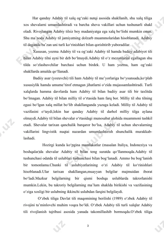 ahalliy dialektlar. dialektlarni tadqiq qilish usullari. transkripsiya va uning turlari.o’zbek shevalarining tasnifi va shevalar fonetikasi.shevalar leksikasi va leksikografiyasini o’rganish va tahlil qilish. kurs ishi ob’yekti va predmeti: dialektizmlarning o'zbek tili leksikasidagi o'rni. o’zbek shevalarining tasnifi va shevalar fonetikasi.shevalar leksikasi va leksikografiyasi. kurs ishning tadqiqot uslubi va uslubiyoti: ilmiy ommabop manbalardan to’plangan ma’lumotlar tahlil qilib,xulosa va takliflar qilish. kurs ishi tuzilishi: bajarilgan kurs ishi kirish qismi, ikkita bobdan va qilingan xulosalardan iborat. ishda o’rganilishi e’tiborga olingan ma’lumotlar tushunarli ravishda ifodalash uchun chizma jadvallar va rasmlar berildi.ishga qo’yilgan maqsadga erishishi uchun to’plangan adabiyotlar manbalarning nomlari va elektron manzillari keltirildi. i bob. dialektizmlar va ularning o’rganilishi 1.1.dialektologiya haqida umumiy ma`lumot dialektologiya fani tilshunoslikning bir sohasi bo’lib, u mahalliy sheva va o’ziga xos muhim xususiyatlari, ularning adabiy tildan va o’zaro bir-biridan farqlari, shevalarning adabiy tilga munosabati, adabiy tilni boyitishidagi ahamiyati, shevalarning tarmoq va guruhlari, ularning rivojlanish bosqichlari tarixi va shu kabi masalalarni o’rganadi. dialektologiya …