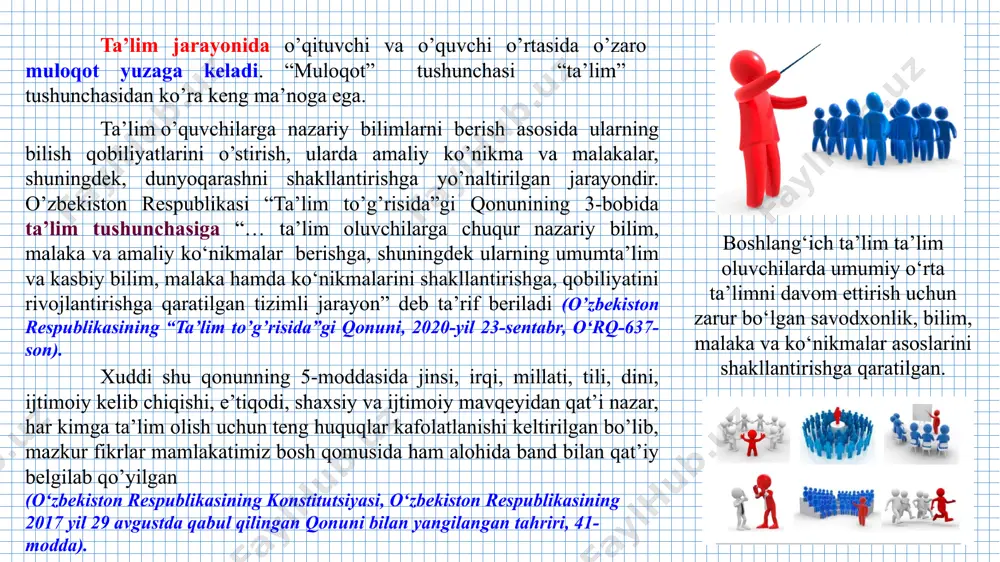 o‘nggi yangiliklarini namoyon qiladi, ularga talabni oldindan bashorat qilish qiyin bo‘ladi, ularning hayotiylik davri esa ancha kam davom etadi. bunday tovarning tavakkali va hayotiy davri kamligining o‘rnini qoplash uchun uning ishlab chiqaruvchisi raqobatda nisbatan erkin bo‘ladi va mana shunga bog‘liq holda ancha yuqori rentabellik darajasiga erishishi mumkin. ta’lim muassasasining hususiyati va faoliyati haqida gapirayotib ta'kidlab o‘tish kerakki, u o‘z ichiga bozor imkoniyatlari va xavflarining, raqobatchilarning, kuchli va ojiz tomonlarning kuchli va ojiz tomonlar-ning tahlilini oladi va mana shunday tahlil asosida raqobatchilikdagi o‘z ustunliklarini shakllantiradi. ta'lim xizmatlari marketingi strategiyasi o‘z ichiga ta'lim muassasasining konkret maqsadlari va vazifalarini, uning maqsadli auditoriyasi va iste'molchilarining tavsiflarini, shuningdek, o‘quv yurti ta'lim xizmatlari bozoriga chiqadigan o‘z ta'lim dasturlarining raqobatchilikdagi ustunliklari tavsifini olishi kerak. bozor imkoniyatlarining xavf-larining raqobat-chilarning maqsadli auditori-yani ta’lim dasturlarining raqobatchilikdagi ustunliklari tavsifini iste’mol-chilarning tavsiflarini konkret maqsadlari va vazifalarini image1.jpeg image2.jpeg image3.jpeg image4.jpeg image5.png image6.jpeg image10.jpeg image11.jpeg image12.jpeg image13.jpeg image14.jpeg image15.png image16.png image17.jpeg image18.jpeg image19.png …
