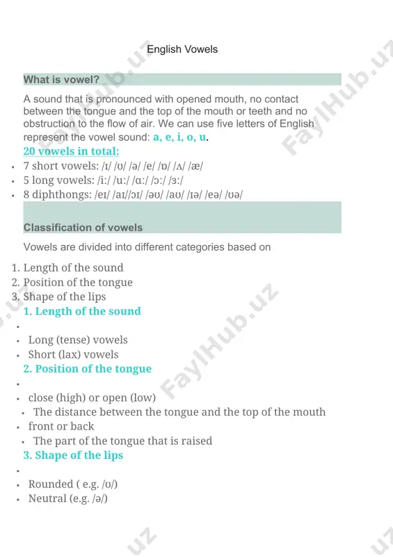 english vowels - Page 2