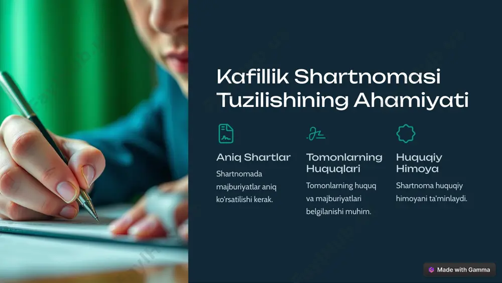 kafillik: majburiyatlarni bajarishni ta'minlash usuli - Page 4